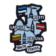 Magnēts Baltic States ar karogiem un pilsētām